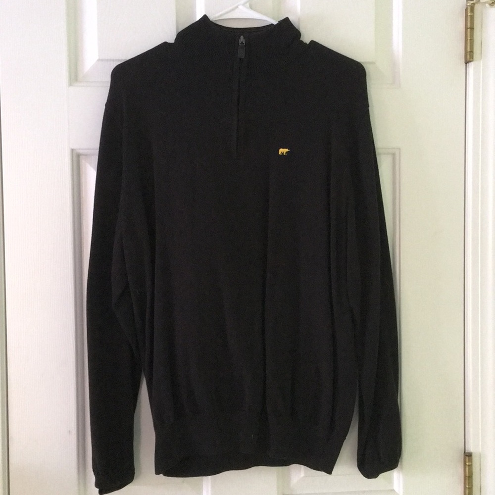 Men’s black quarter zip sweater small